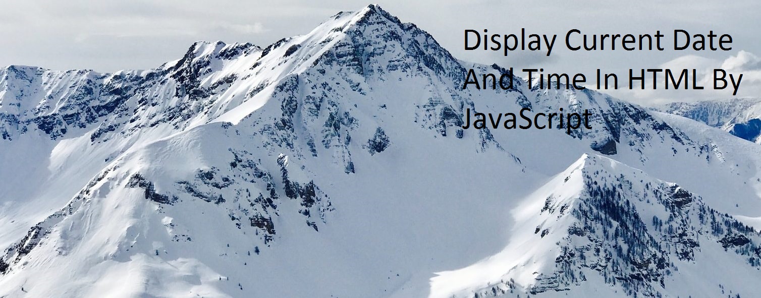 Display Current Date And Time In Html Without Javascript